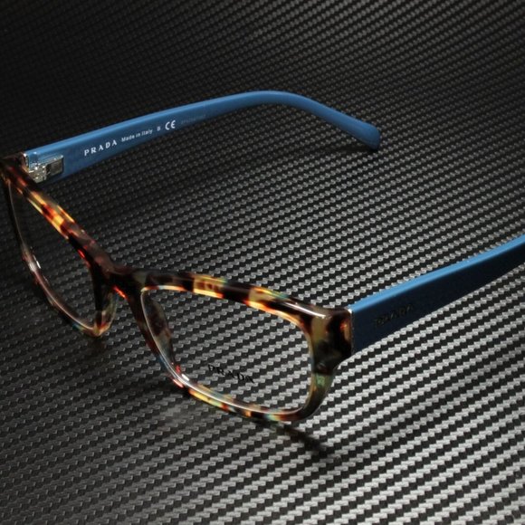 Prada Women's Havana and Blue Eyeglasses! - Picture 1 of 4